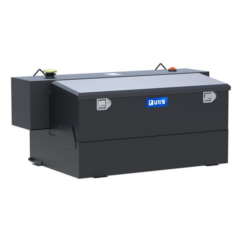 Matte Black Hammerhead-Style 100-Gallon Steel-Aluminum Combo Transfer&nbsp;Tank