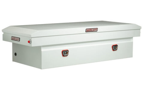 SADDLE BOX, STEEL, FULL EXTRA WIDE, WHITE, 14.5 CU&nbsp;FT