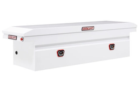 SADDLE BOX, STEEL, FULL LOW PROFILE, WHITE, 10.6 CU&nbsp;FT