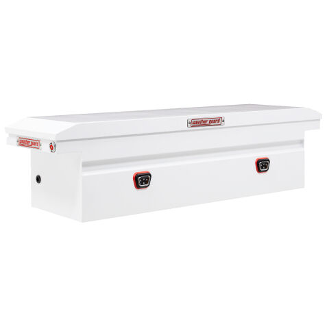 SADDLE BOX, STEEL, FULL LOW PROFILE,WHITE, 11.0 CU&nbsp;FT