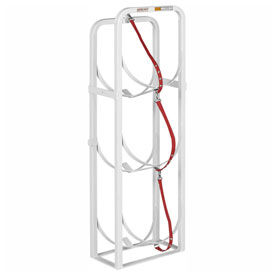 Model 9863-3-01 Refrigerant Tank Rack, 2 x 30 lbs, 1 x 50 lbs, 40 in x 8 in x 8&nbsp;in
