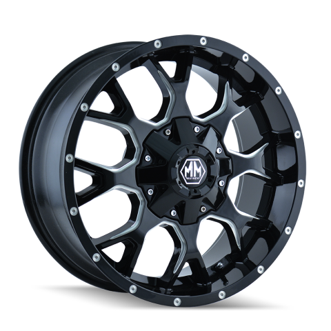 WARRIOR 20X9 BLACK/MILLED5X139.7/5-150 O&nbsp;OFFSET