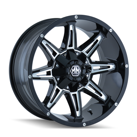 20X9 5-127/5-139.7 0mm 87mmMAYHEM RAMPAGE BLACK/MILLED