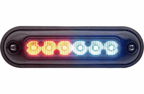 Surface Mount LED Lighthead - RED/WHITE