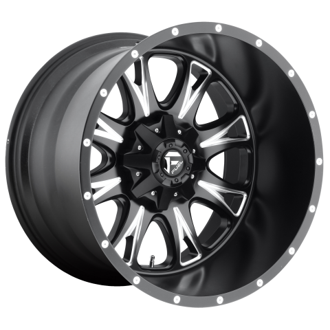 Fuel 1PC D513 17X6.5 8X210 MT-BLK-MIL&nbsp;129MM