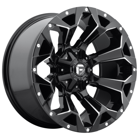 Fuel 1PC D576 17X9 5X4.5/5.0 GL-BLK-MIL&nbsp;-12MM