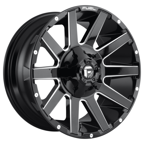 Fuel 1PC D615 20X10 5X4.5/5.0 GL-BLK-MIL&nbsp;-18MM