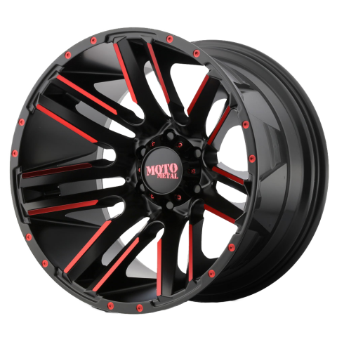 Moto Metal MO978 20X10 6X5.5 S-BLK MACH RTCC&nbsp;-24MM