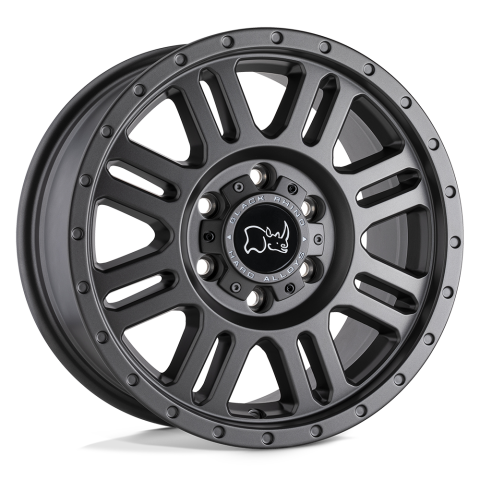 BRYWN 17X8 6X130 M-GNMTL 38MMBLACK RHINO YELLOWSTONE MATTE GUNMETAL