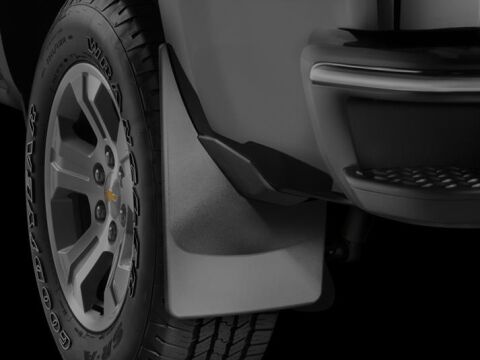 22-23 Ford F-150 Lightning No Drill Rear MudFlaps -&nbsp;Black