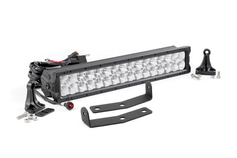 20-inch X5 Series Dual Row CREE LED Light Bar & Hidden Bumper Mounts&nbsp;Kit